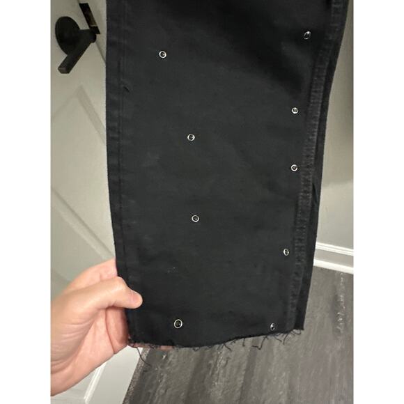 River‎ Island Black mid rise maternity mom jeans size 12 - Picture 4 of 8